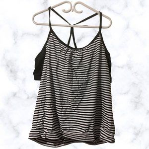 Joe Fresh, B&W tankini, size 2X